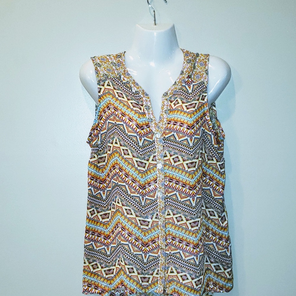 Aztec Cami, crochet back | Size M